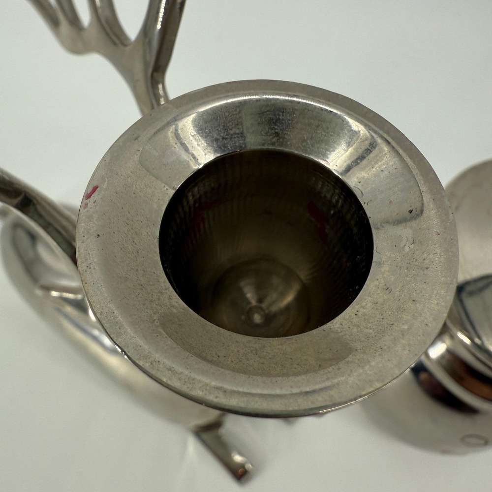 Set of 3 Silver Metal Reindeer & Snowman Candle Holders Modern Christmas Decor - Picture 9 of 13